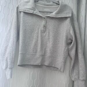 Abercrombie & Fitch Light Gray Cowl Neck Sweater